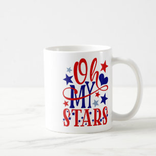 Oh My Stars Fireworks 4th Of July Independence Day Coffee Mug