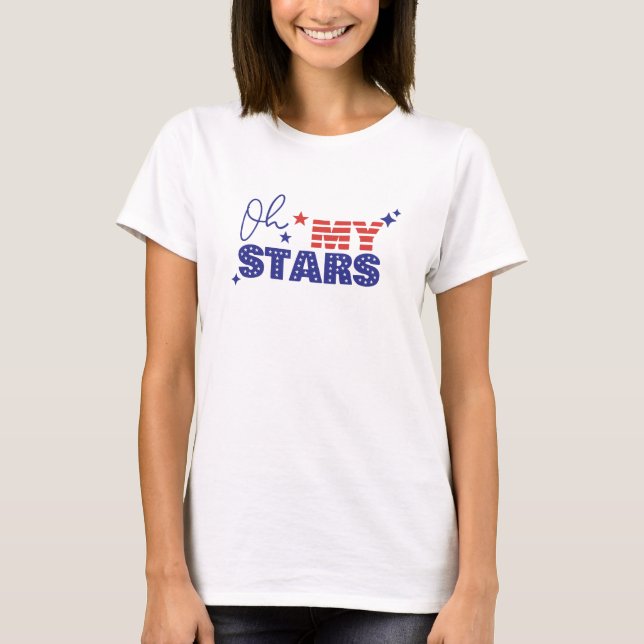 Oh my stars US flag T-Shirt (Front)