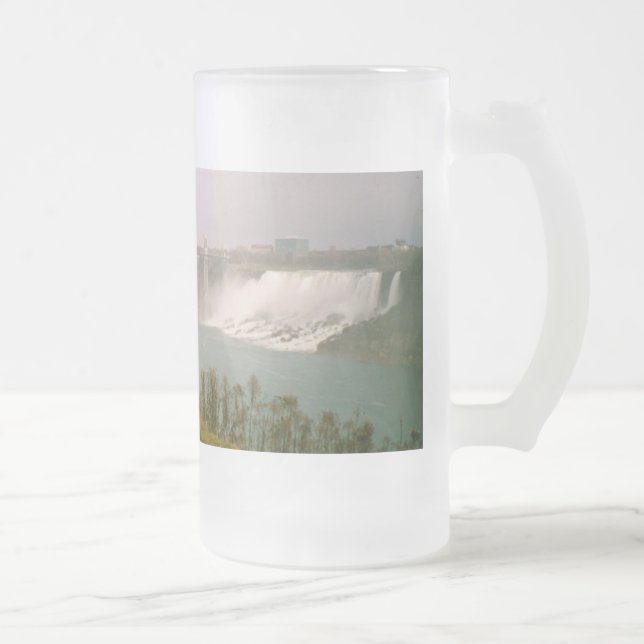 Oh Niagara! Frosted Glass Beer Mug (Right)