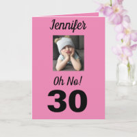 Oh No! 30th Birthday Funny Grumpy Girl Celebrate