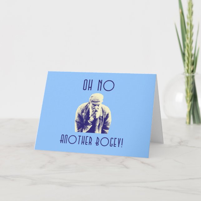 Oh No Another Bogey Golf Customisable Card (Front)