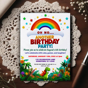 Oh No! Another Dinosaur Themed Birthday Party  Postcard