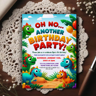 Oh No! Another Dinosaur Themed Birthday Party  Postcard
