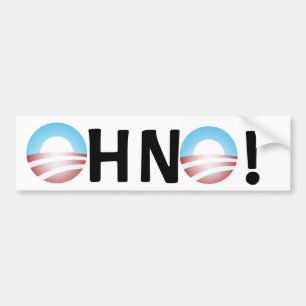 Oh No Anti Obama Bumper Sticker