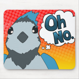 Oh No Bird Mouse Mat