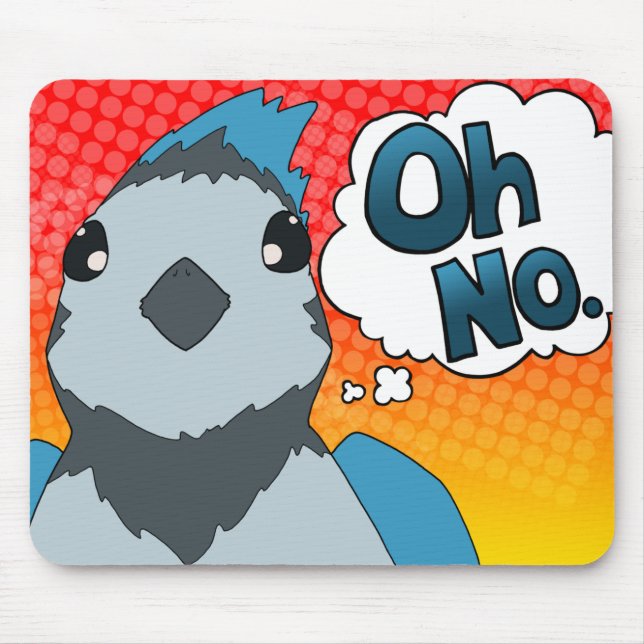 Oh No Bird Mouse Mat (Front)