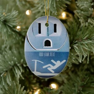 Oh No by Shirley Taylor Ceramic Tree Decoration