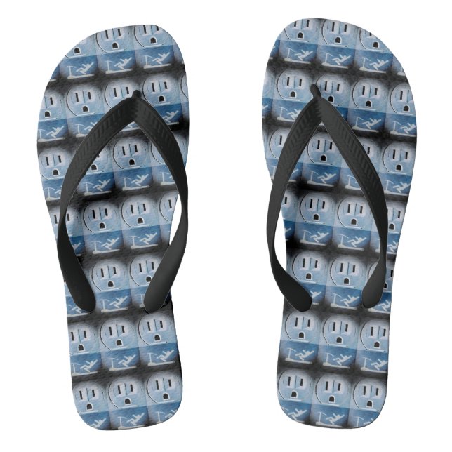 Oh No by Shirley Taylor Flip Flops (Footbed)