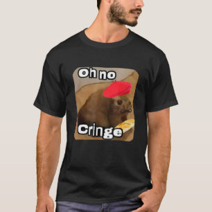Oh No Cringe Cat French Baguette T Internet Cat M T-Shirt