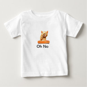 Oh No Cutest Cat T-Shirt Cloth For 12 Months BABY