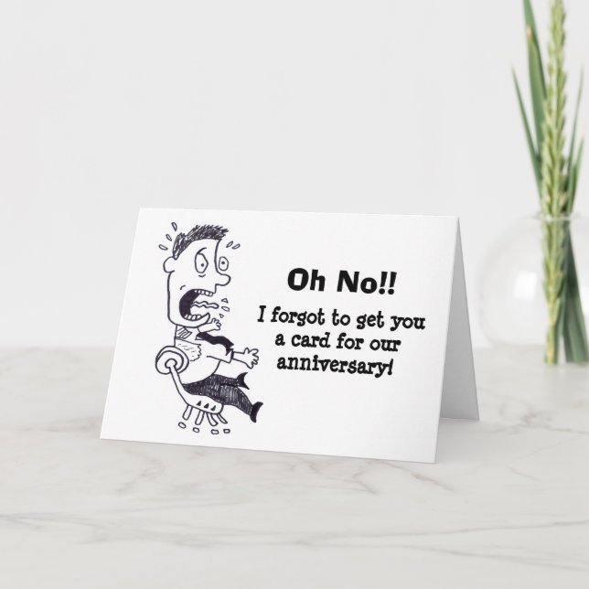 Oh No Forgot Our Anniversary Card (Front)