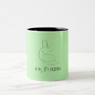 "oh no, it's friends" mug