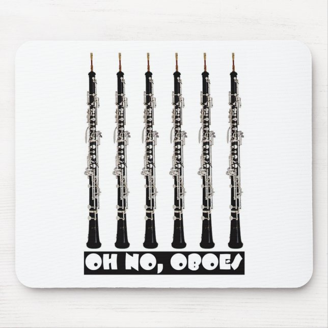 oh no oboes mouse mat (Front)