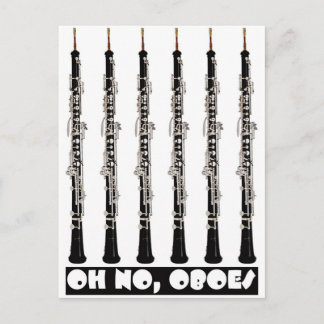 oh no oboes postcard
