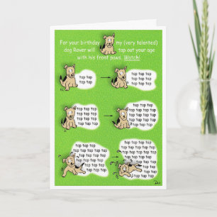 Oh no!  You killed my dog! Card