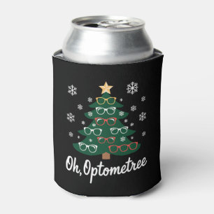 Oh Optometree Christmas Tree Glasses Optometrist Can Cooler