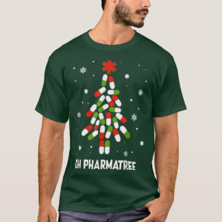 Oh Pharmatree Pills Christmas Tree Lights Pharmacy T-Shirt