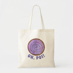 OH, POI (Oh Boy) Hawaiian Purple Taro Root Food Tote Bag