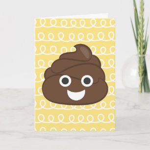 Oh Poop (Emoji) Belated Birthday Card