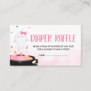 Oh Sheet Ghoul Halloween Baby Shower Diaper Raffle Enclosure Card