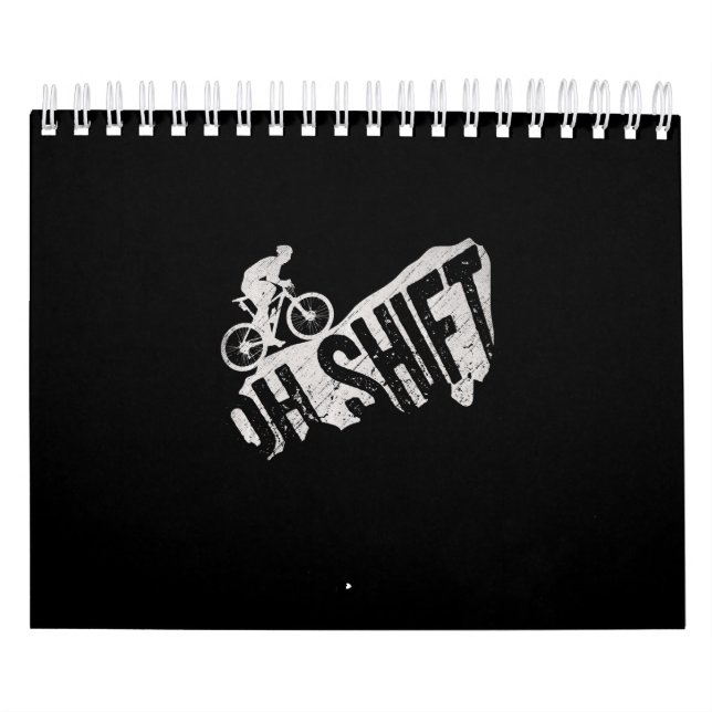 Oh Shift Mountain Biking Bicycle Bike Rider Calendar (Cover)