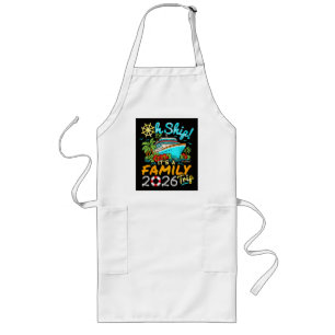 Oh Ship It's a Family Trip 2026 Matching Family Long Apron