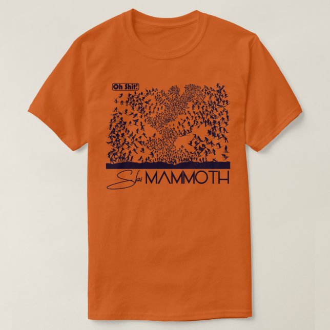 Oh Ski Mammoth T-Shirt (Design Front)