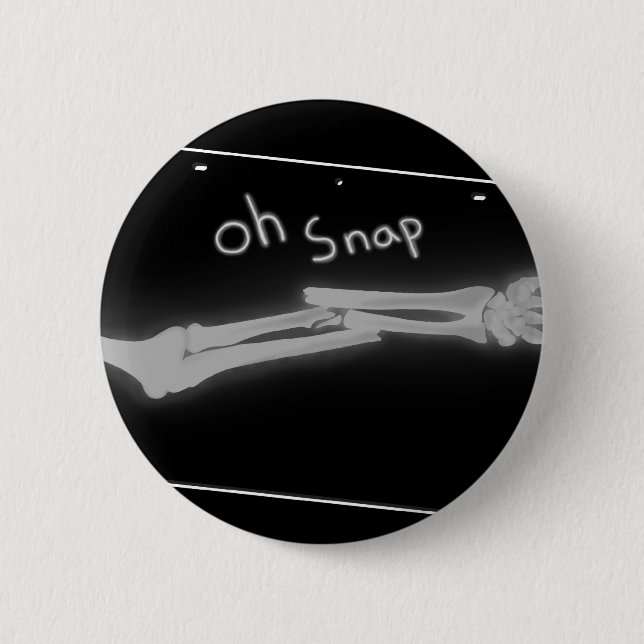 Oh Snap 6 Cm Round Badge (Front)