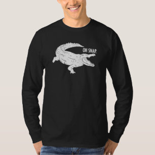 Oh Snap Alligator Crocodile Reptiles Pun Herpetolo T-Shirt