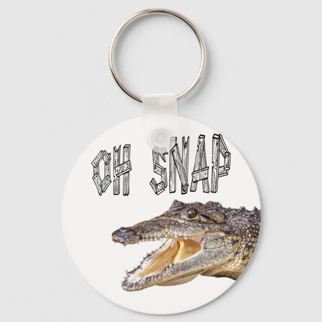 OH SNAP - Angry Gator Key Ring (Front)