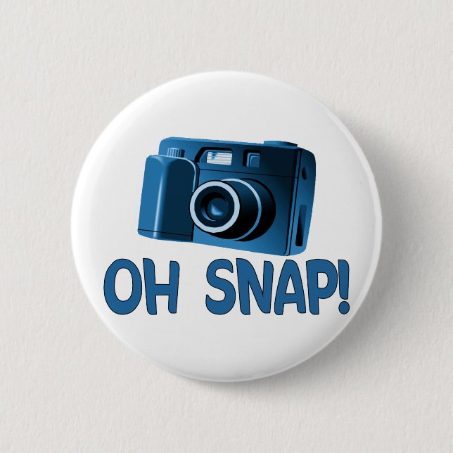 Oh Snap Camera 6 Cm Round Badge (Front)