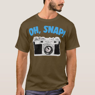 Oh Snap Camera Geek Gift Design T-Shirt