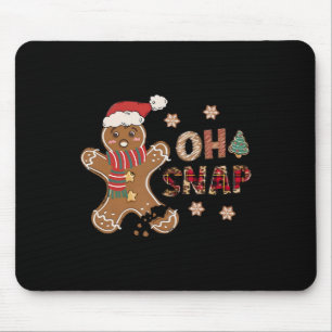 Oh Snap Christmas Gingerbread Santa Xmas Holiday G Mouse Mat