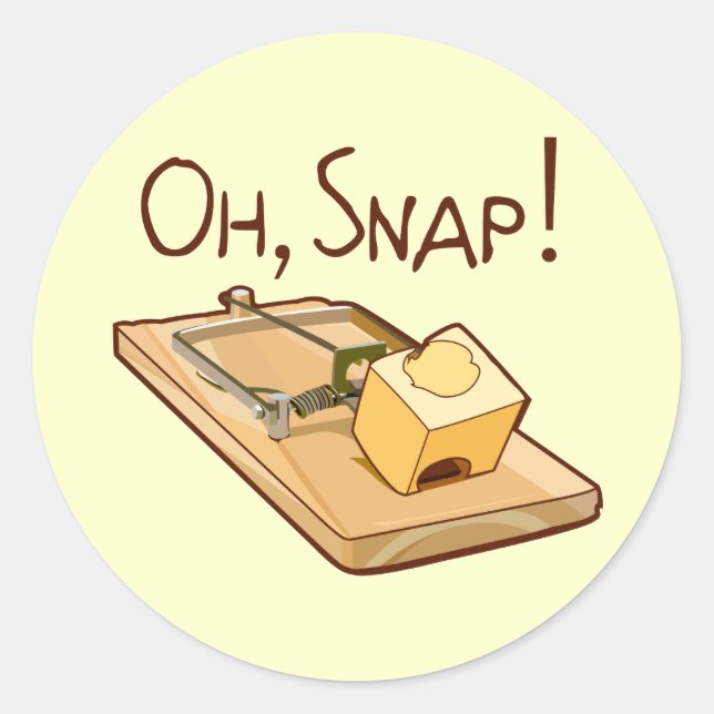 Oh, Snap! Classic Round Sticker (Front)