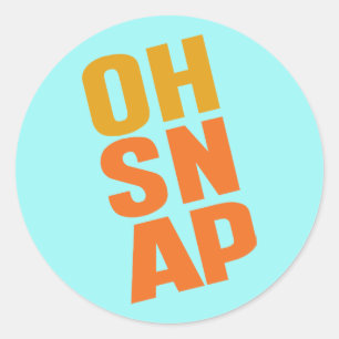 Oh Snap Classic Round Sticker