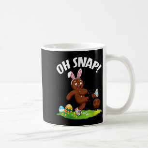 Oh Snap Easter Gingerbread Man Soccer Player Bunny Coffee Mug