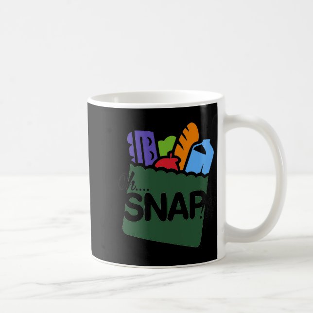 Oh Snap Ebt Benefits Food Stamps Hood Funny  Coffee Mug (Right)
