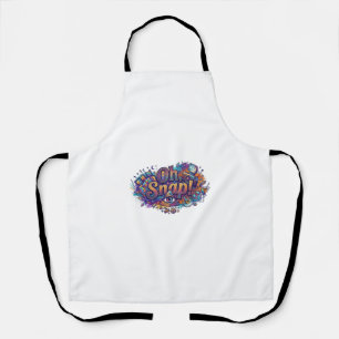 Oh, Snap! – Fun Retro Typography T-Shirt Apron