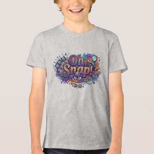 Oh, Snap! – Fun Retro Typography T-Shirt Tri-Blend Shirt