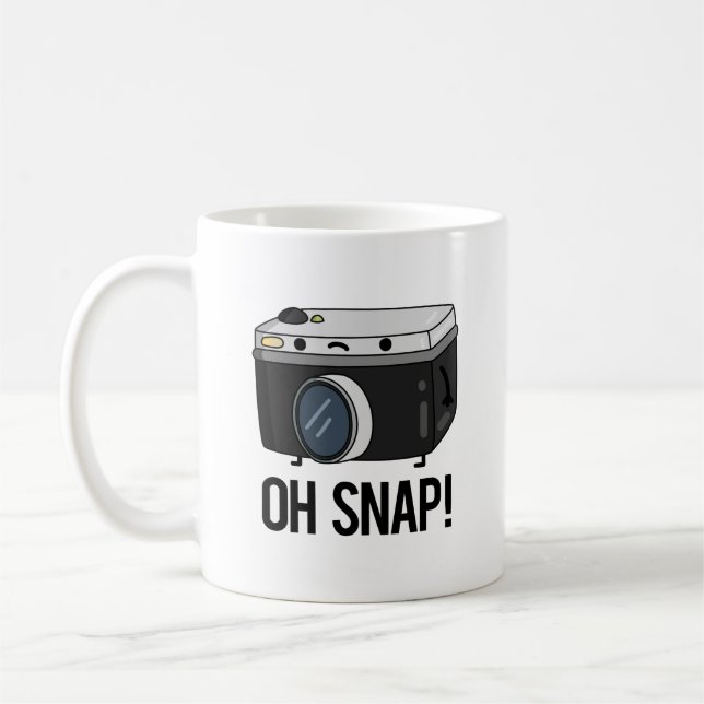 Oh Snap Funny Camera Pun  Coffee Mug (Left)