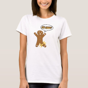 Oh Snap Funny Christmas Gingerbread Man Broken Leg T-Shirt