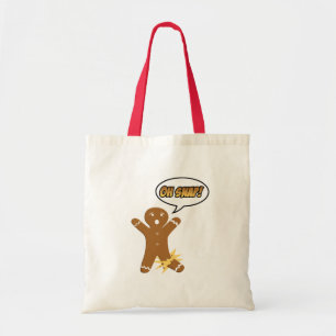Oh Snap! Funny Christmas Gingerbread Man Tote Bag