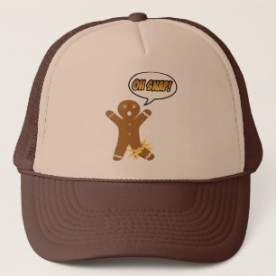 Oh Snap! Funny Christmas Gingerbread Man Trucker Hat