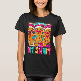 Oh Snap Funny Christmas Gingerbread Man Xmas Cooki T-Shirt