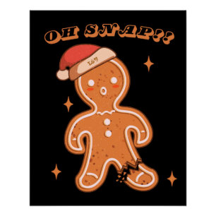 OH SNAP! funny christmas Poster