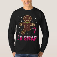 Oh Snap Funny Cute Christmas Gingerbread Man