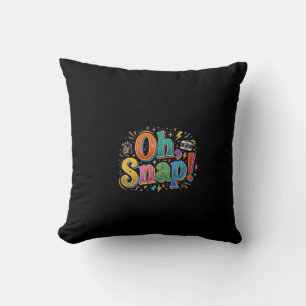 oh, Snap! Funny Gingerbread Holiday T-Shirt Cushion