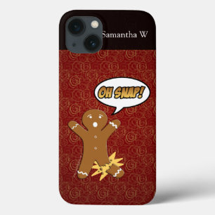 Oh Snap! Funny Gingerbread Man iPhone 13 Case