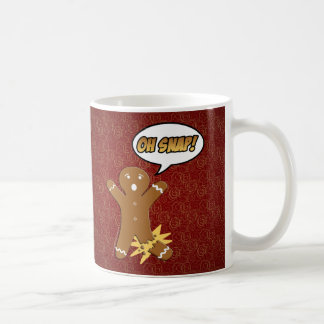 Oh Snap! Funny Gingerbread Man Coffee Mug