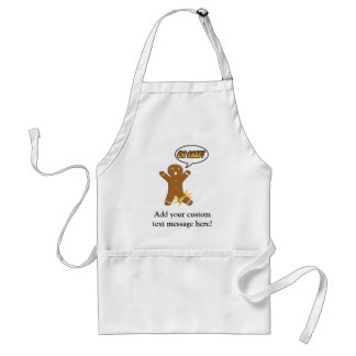 Oh Snap! Funny Gingerbread Man Standard Apron
